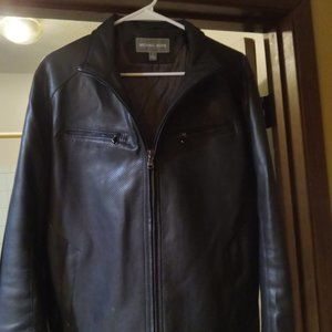 Michael kors leather coat